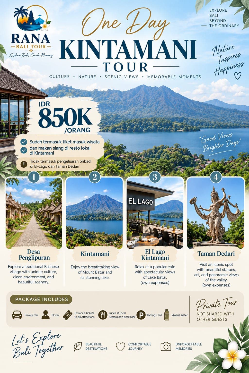 One Day Kintamani & Desa Penglipuran Tour
