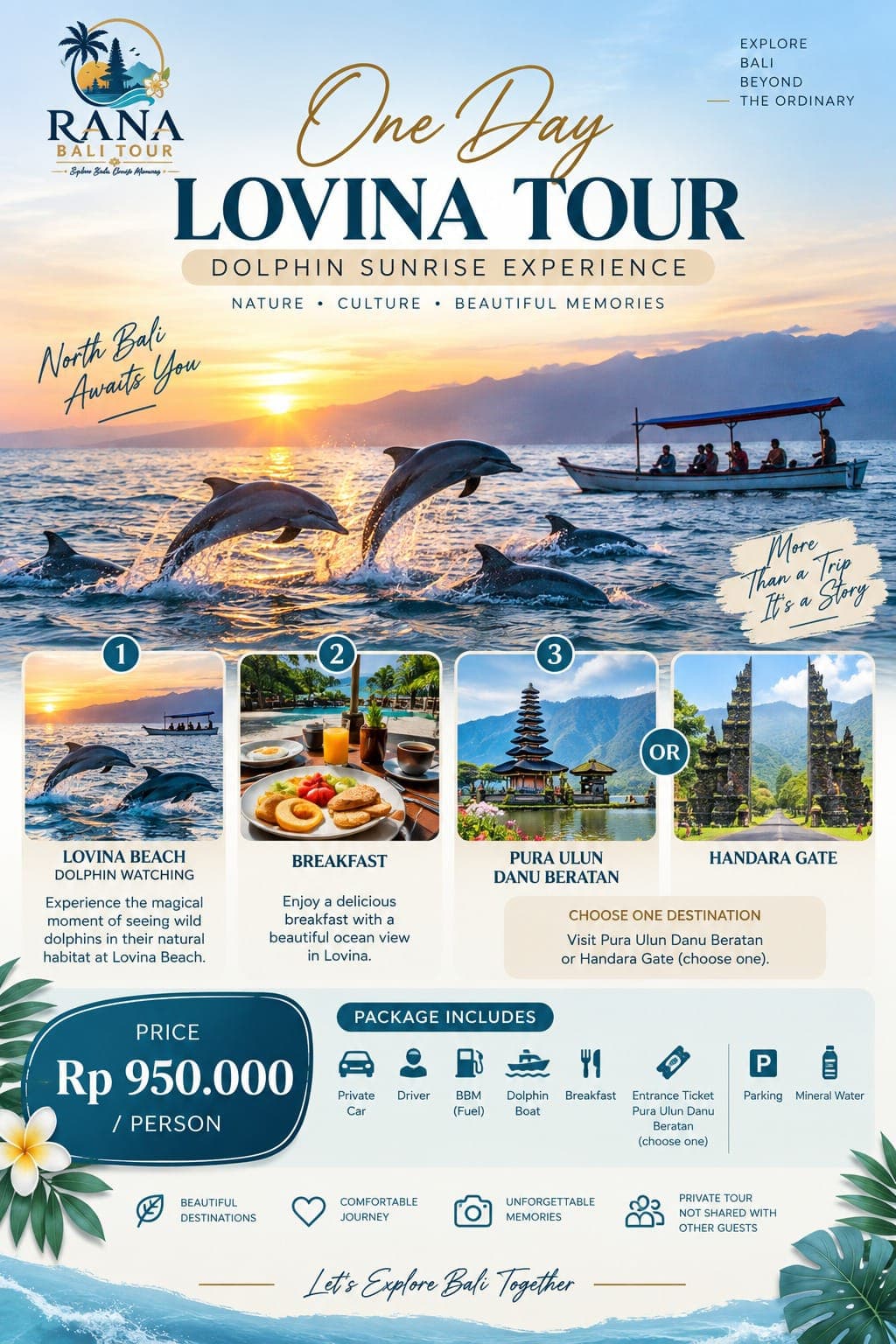 One Day Lovina Tour: Dolphin Sunrise Experience